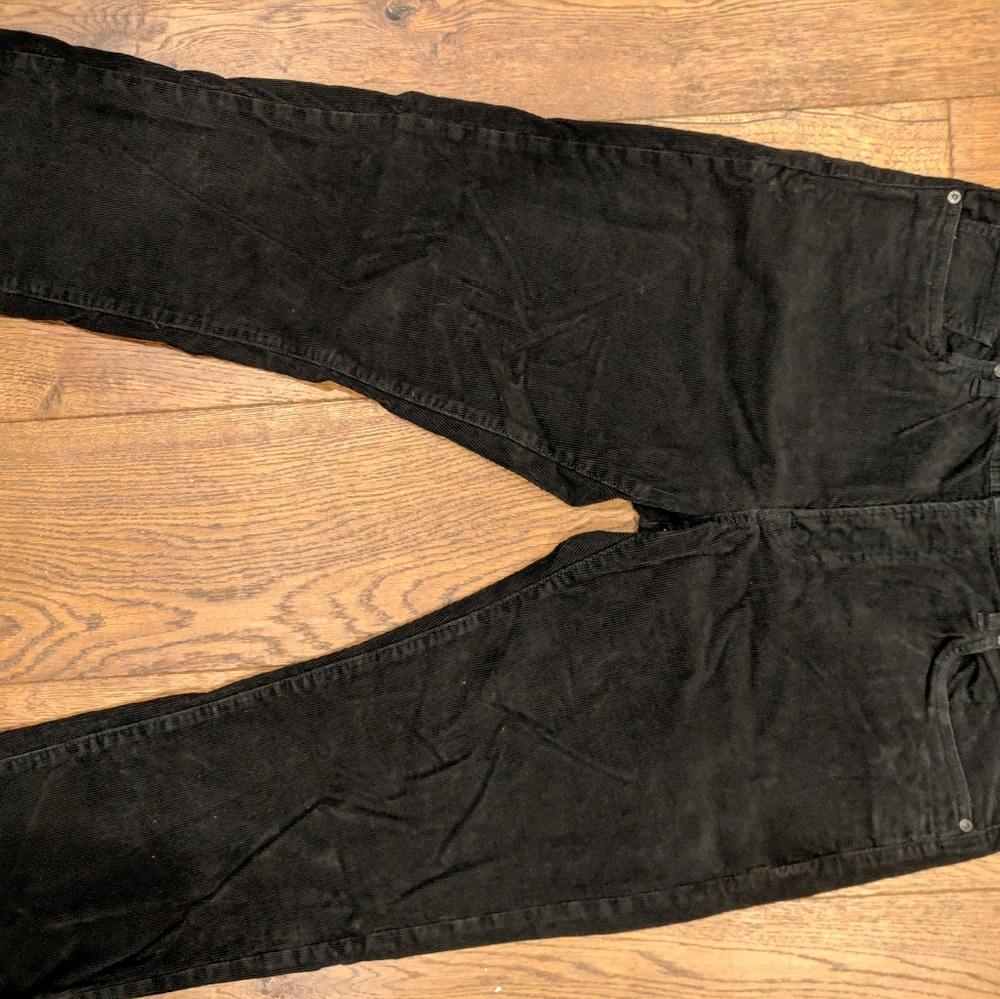 Uniqlo Black Corduroy Five Pocket Pants